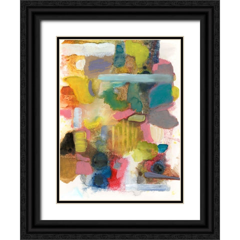 Everything at Once II Black Ornate Wood Framed Art Print with Double Matting by Fuchs, Jodi