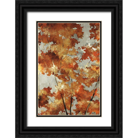Autumns Gold Black Ornate Wood Framed Art Print with Double Matting by Edmunds, Sydney