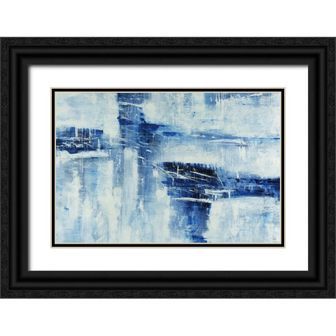 Fade Out Black Ornate Wood Framed Art Print with Double Matting by Schicker, Joshua