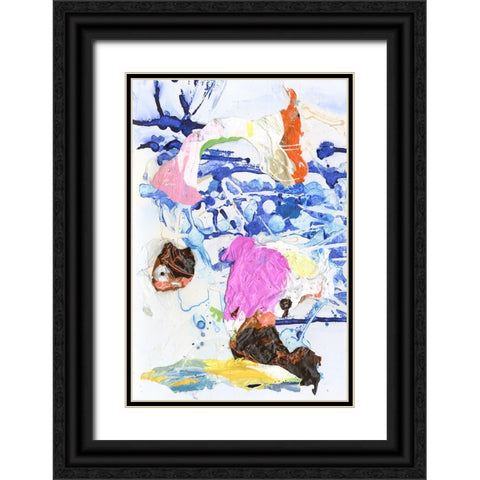 Evidence III Black Ornate Wood Framed Art Print with Double Matting by Fuchs, Jodi