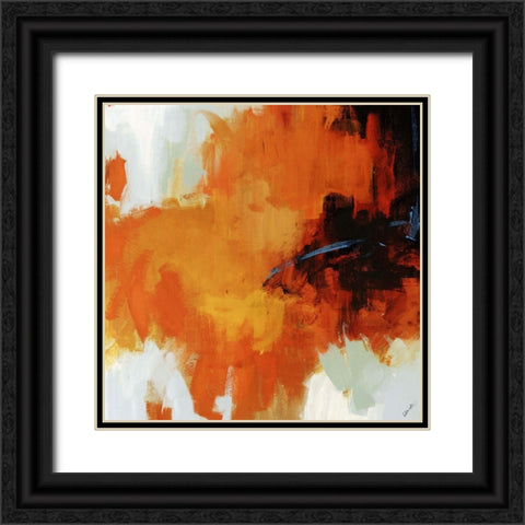 Red Tail II Black Ornate Wood Framed Art Print with Double Matting by Edmunds, Sydney