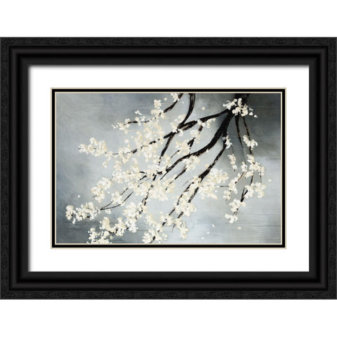 Cherry Tree Black Ornate Wood Framed Art Print with Double Matting by Taylor, Kari
