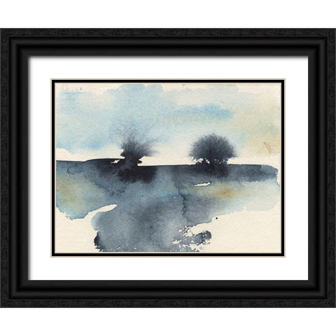Upheval I Black Ornate Wood Framed Art Print with Double Matting by Moore, Regina