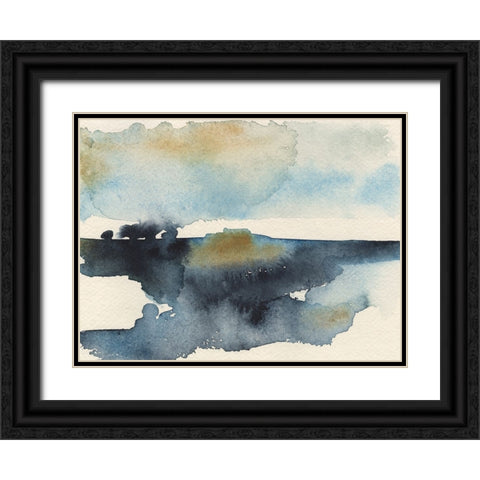 Upheval III Black Ornate Wood Framed Art Print with Double Matting by Moore, Regina