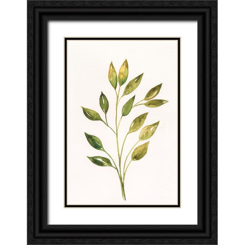 Single Twig II Black Ornate Wood Framed Art Print with Double Matting by Moore, Regina