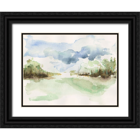 Brush Thickets II Black Ornate Wood Framed Art Print with Double Matting by Moore, Regina