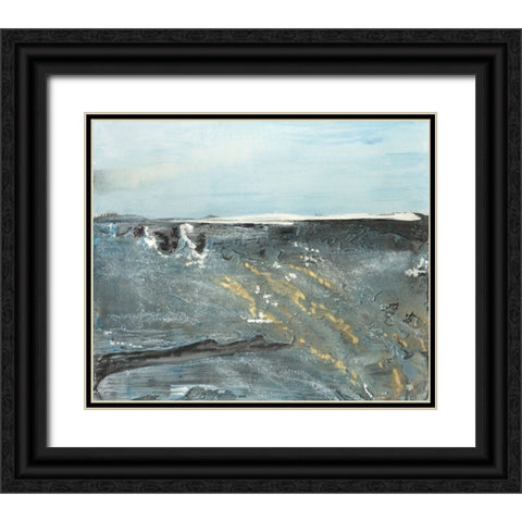 Flow of Love in Ocean II Black Ornate Wood Framed Art Print with Double Matting by Bramma, Lila
