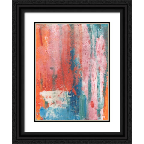 Spring Step I Black Ornate Wood Framed Art Print with Double Matting by Kaelber, Renee
