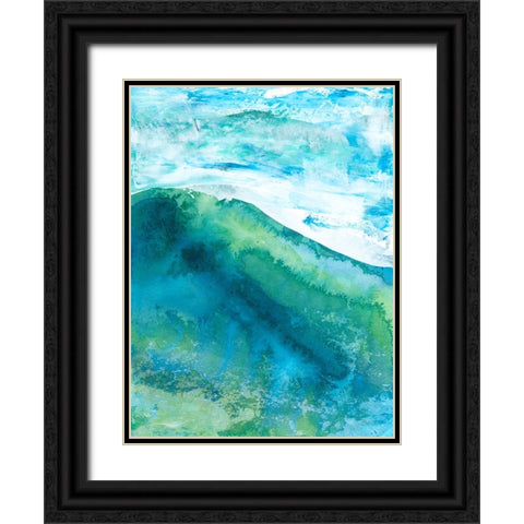 New Air I Black Ornate Wood Framed Art Print with Double Matting by Kaelber, Renee