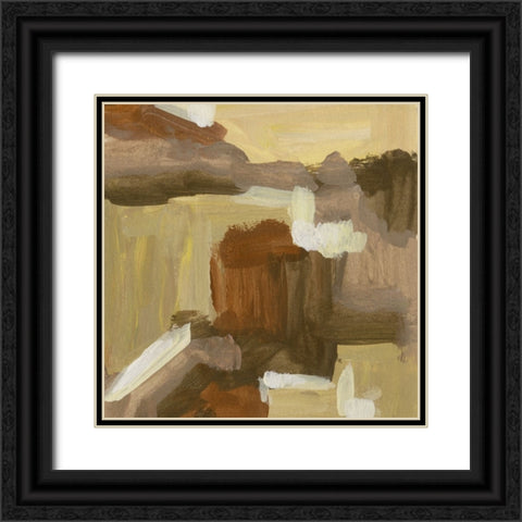 Yellow Dawn III Black Ornate Wood Framed Art Print with Double Matting by Wang, Melissa