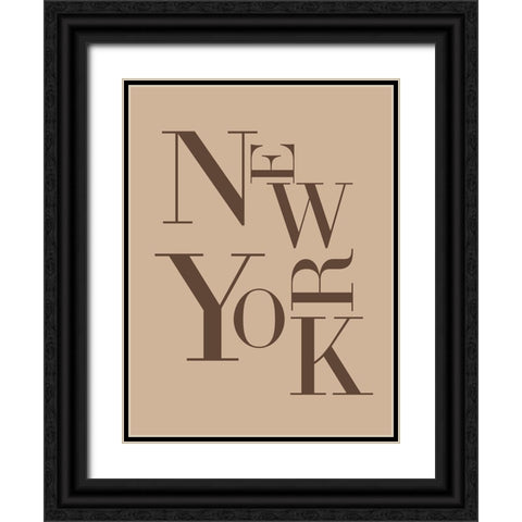 Neutral City Center Type I Black Ornate Wood Framed Art Print with Double Matting by Green, Jacob