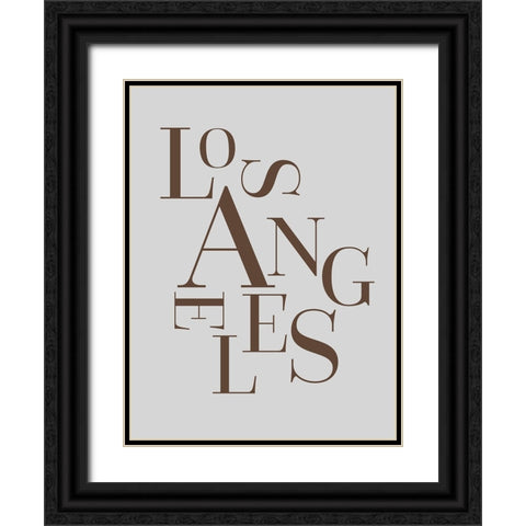 Neutral City Center Type III Black Ornate Wood Framed Art Print with Double Matting by Green, Jacob