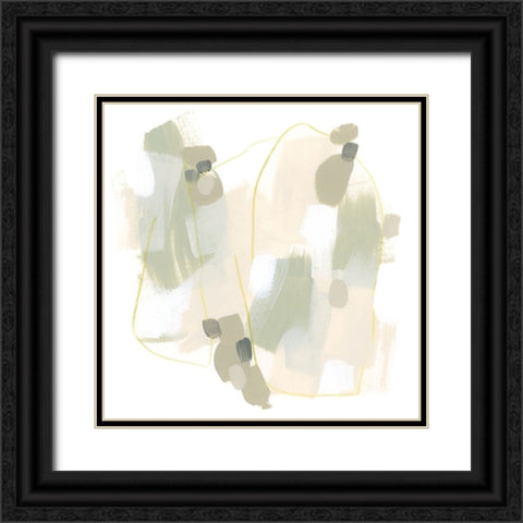 Sage Cartography II Black Ornate Wood Framed Art Print with Double Matting by Vess, June Erica