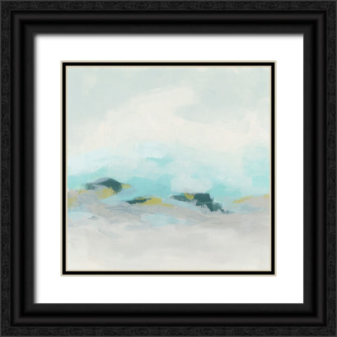 Beach Mist II Black Ornate Wood Framed Art Print with Double Matting by Vess, June Erica