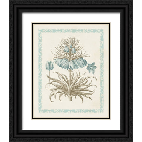 Willow Blue Besler II Black Ornate Wood Framed Art Print with Double Matting by Vision Studio