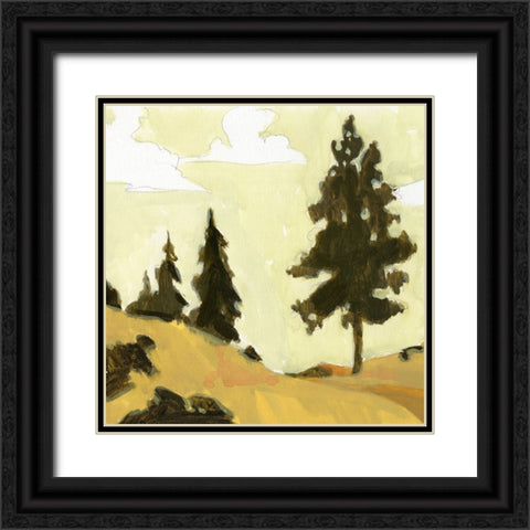 State Park Pine Sketch I Black Ornate Wood Framed Art Print with Double Matting by Green, Jacob