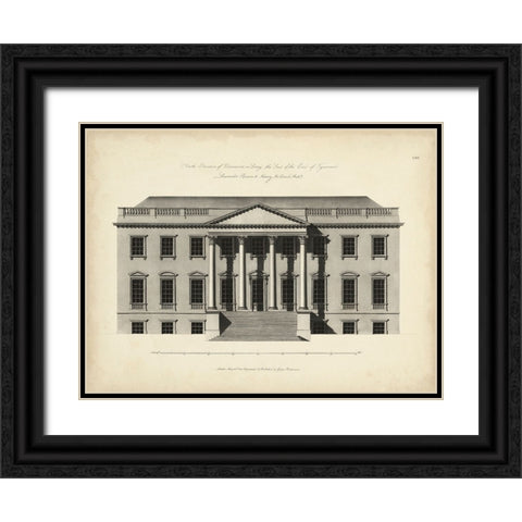Richardson Architecture II Black Ornate Wood Framed Art Print with Double Matting by Richardson, George