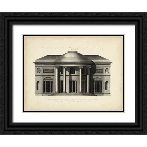 Richardson Architecture III Black Ornate Wood Framed Art Print with Double Matting by Richardson, George