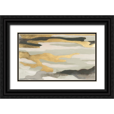 Golden Valley Sands II Black Ornate Wood Framed Art Print with Double Matting by Vess, June Erica
