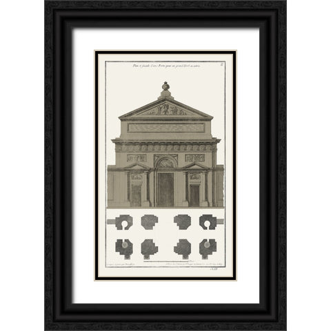 Buildings And Facades II Black Ornate Wood Framed Art Print with Double Matting by Vision Studio