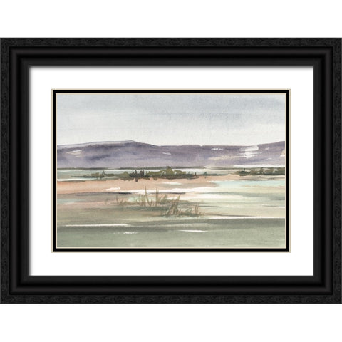 Muted Marsh II Black Ornate Wood Framed Art Print with Double Matting by Harper, Ethan