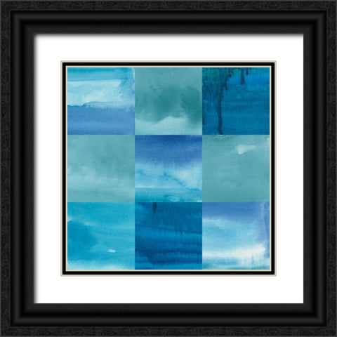 Blue Jean Blues I Black Ornate Wood Framed Art Print with Double Matting by Longley, Alicia