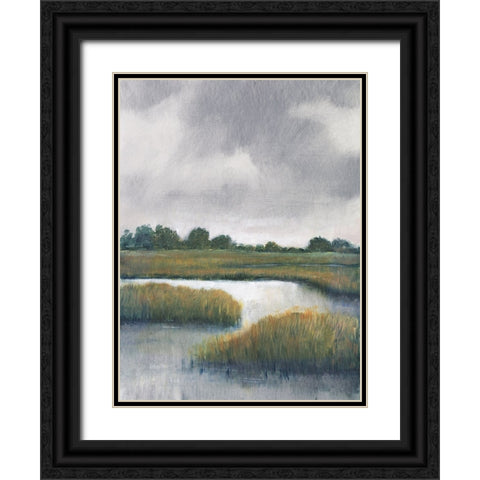 Salt Marshes I Black Ornate Wood Framed Art Print with Double Matting by OToole, Tim