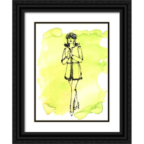 60s Fab I Black Ornate Wood Framed Art Print with Double Matting by Moore, Regina