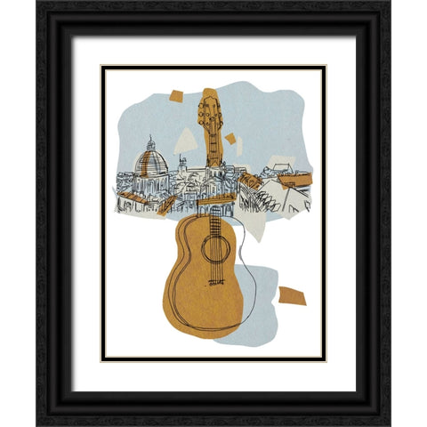 Rehearsal III Black Ornate Wood Framed Art Print with Double Matting by Wang, Melissa