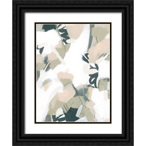 Sumi Storm II Black Ornate Wood Framed Art Print with Double Matting by Vess, June Erica
