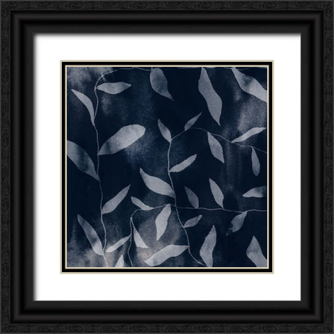 Shadowy Vines I Black Ornate Wood Framed Art Print with Double Matting by Barnes, Victoria