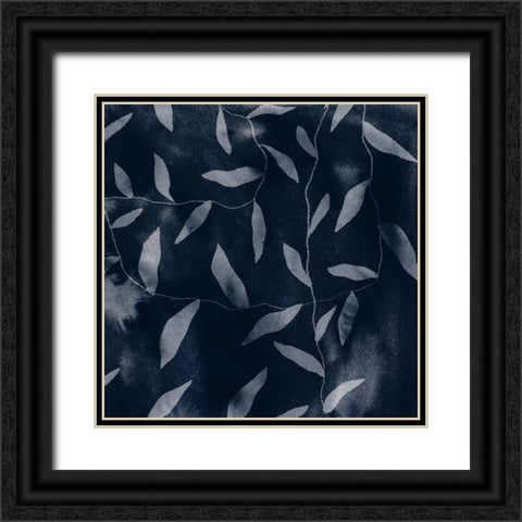 Shadowy Vines II Black Ornate Wood Framed Art Print with Double Matting by Barnes, Victoria