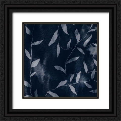 Shadowy Vines III Black Ornate Wood Framed Art Print with Double Matting by Barnes, Victoria