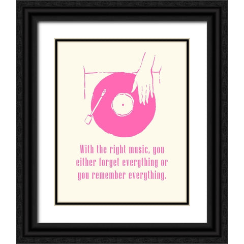 Sweet Melody I Black Ornate Wood Framed Art Print with Double Matting by Wang, Melissa