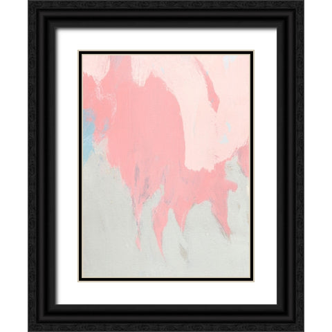 Blushing Abstract II Black Ornate Wood Framed Art Print with Double Matting by Green, Jacob
