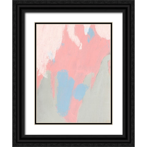 Blushing Abstract III Black Ornate Wood Framed Art Print with Double Matting by Green, Jacob