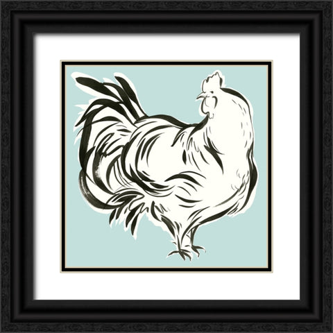 Galliformes I Black Ornate Wood Framed Art Print with Double Matting by Marr, Laura