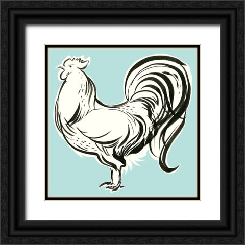 Galliformes II Black Ornate Wood Framed Art Print with Double Matting by Marr, Laura