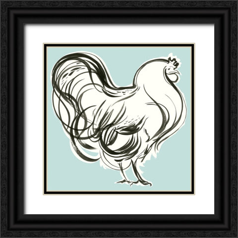 Galliformes IV Black Ornate Wood Framed Art Print with Double Matting by Marr, Laura