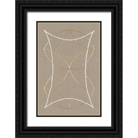 Hyperbola I Black Ornate Wood Framed Art Print with Double Matting by Lam, Vanna