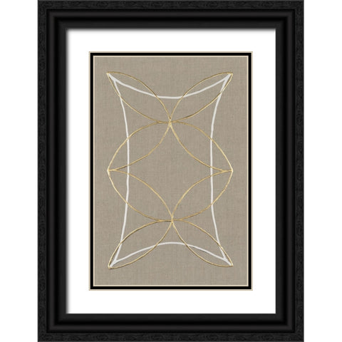 Hyperbola II Black Ornate Wood Framed Art Print with Double Matting by Lam, Vanna