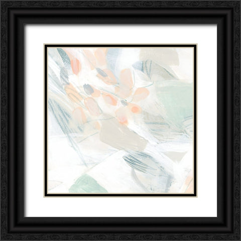 Granite Biome VI Black Ornate Wood Framed Art Print with Double Matting by Vess, June Erica