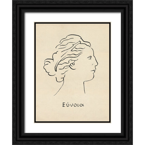 Greek Blessing I Black Ornate Wood Framed Art Print with Double Matting by Green, Jacob