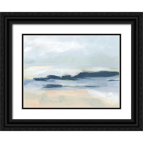 Matala Coast I Black Ornate Wood Framed Art Print with Double Matting by Vess, June Erica