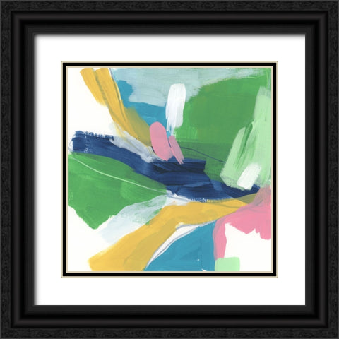 Color Migration I Black Ornate Wood Framed Art Print with Double Matting by Vess, June Erica