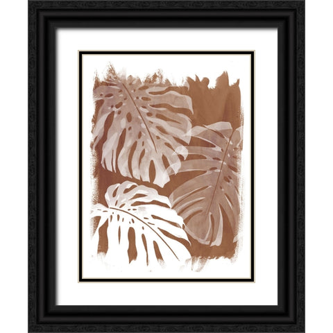 Sienna Shadows I Black Ornate Wood Framed Art Print with Double Matting by Popp, Grace