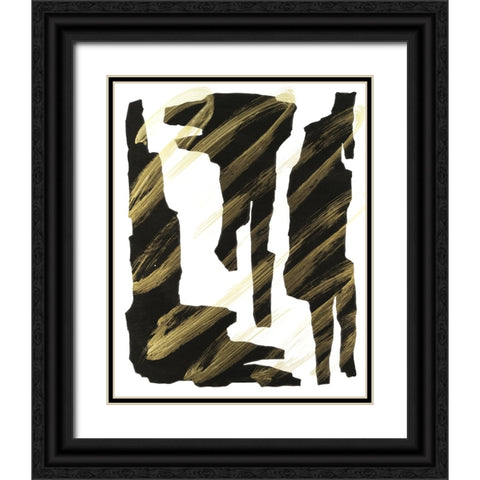 Onyx Obelisks III Black Ornate Wood Framed Art Print with Double Matting by Willett, Michael