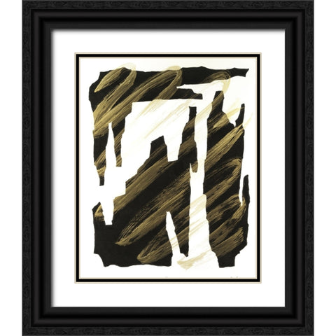 Onyx Obelisks IV Black Ornate Wood Framed Art Print with Double Matting by Willett, Michael