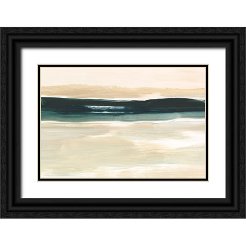 Sand And Sea II Black Ornate Wood Framed Art Print with Double Matting by Harper, Ethan