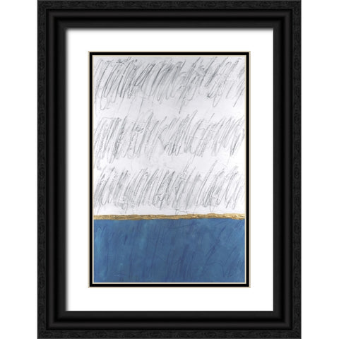 Chroma Tract II Black Ornate Wood Framed Art Print with Double Matting by Willett, Michael